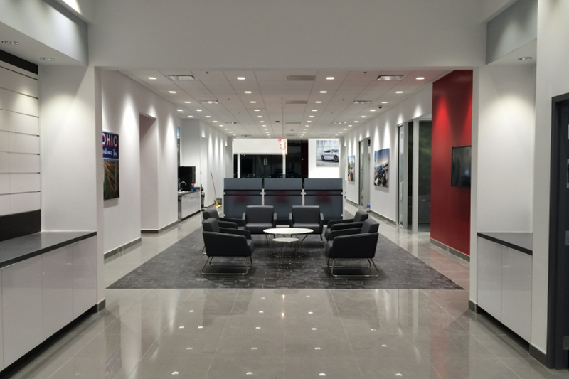 Kia Showroom Tiles CT-2 (polished finish) and CT-4 Customer lounge.
