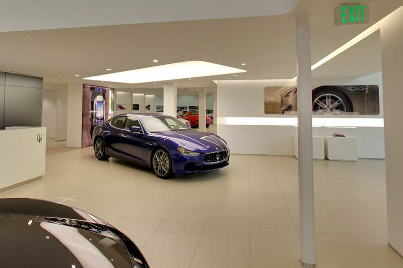 01_Ferrari_Maserati_GT_Showroom_Tile_AutoStone Floor Systems