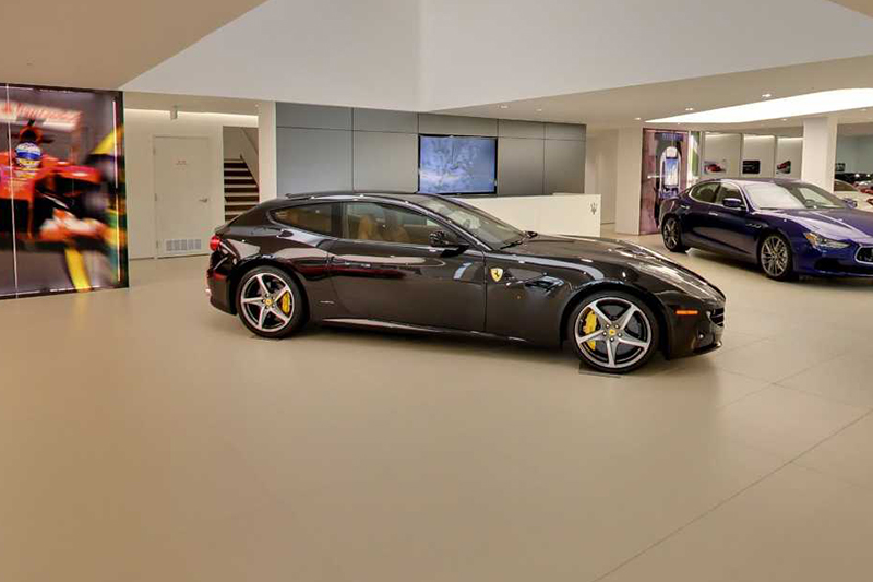 06_Ferrari_Maserati_GT_Showroom_Tile_AutoStone Floor Systems