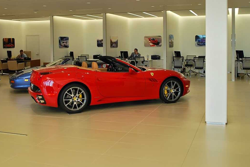 10_Ferrari_Maserati_GT_Showroom_Tile_AutoStone Floor Systems