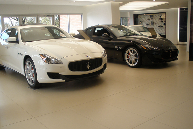 11_Ferrari_Maserati_GT_Showroom_Tile_AutoStone Floor Systems