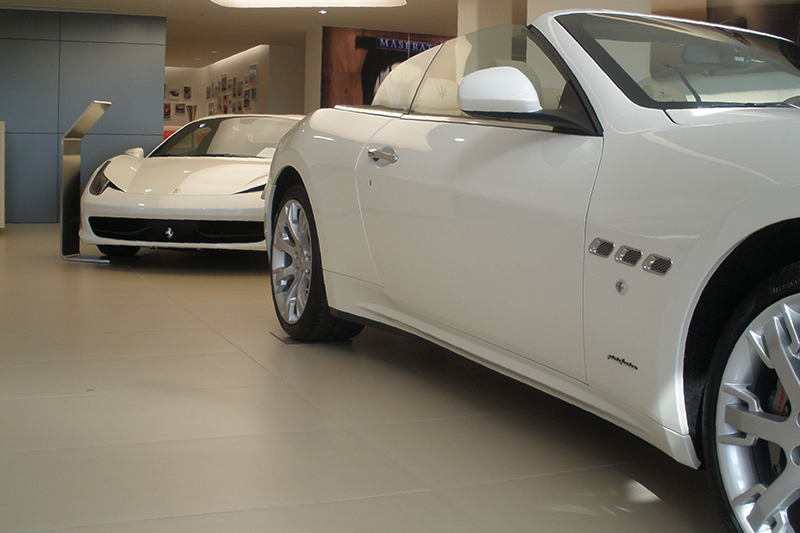 16_Ferrari_Maserati_GT_Showroom_Tile_AutoStone Floor Systems