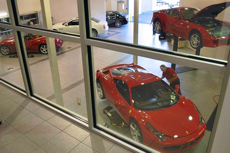 20_Ferrari_Maserati_GT_Showroom_Tile_AutoStone Floor Systems