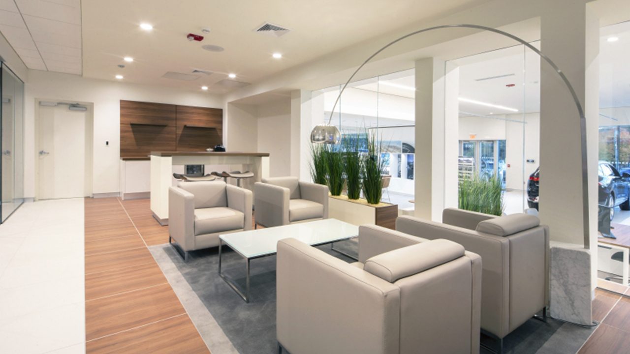 JLR Showroom - JLR 101 (Dijan Walnut) and JLR 102 (iWhite)